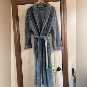 Gray Plush Women's Robe